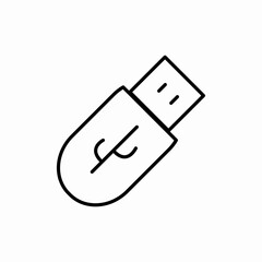 usb port icon sign vector