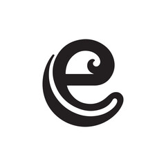 Innovative Letter E Abstract Logo Icon: A Creative and Modern Design Element for Business Branding, Startups, and Graphic Design Projects