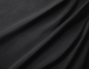 Fototapeta premium Dark gray anthracite black natural cotton linen textile texture background banner panorama