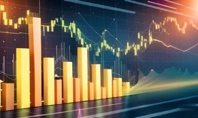 Financial stock market graph illustration, concept of business investment and future stock trading - Powered by Adobe