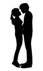 Cute Couple Silhouette