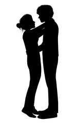 Cute Couple Silhouette