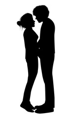 Cute Couple Silhouette