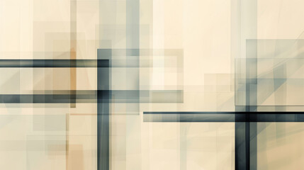 Abstract geometric background with checkerboard patterns. Modern design featuring neutral stripes creates contemporary aesthetic for versatile use in digital art and interior design trends