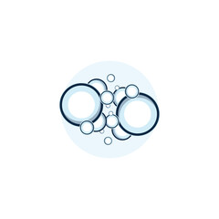 bubble logo icon vector template