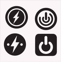 Open Button Vector Silhouette   Download High-Quality Design Assets on a white background