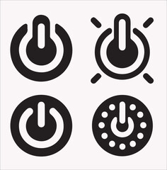 Open Button Vector Silhouette   Download High-Quality Design Assets on a white background