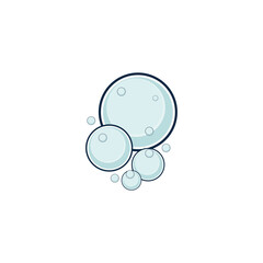 bubble logo icon vector template