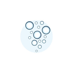 bubble logo icon vector template