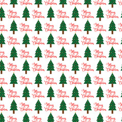 Christmas trees seamless wallpaper.