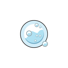 bubble logo icon vector template