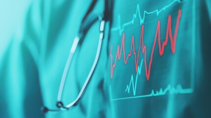 Doctor Monitoring Triglyceride Levels with Holographic Display