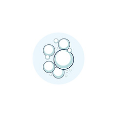 bubble logo icon vector template