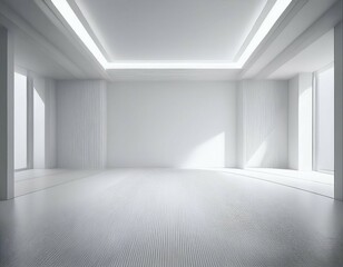 Fototapeta premium Empty white interior