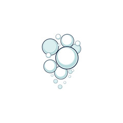 bubble logo icon vector template
