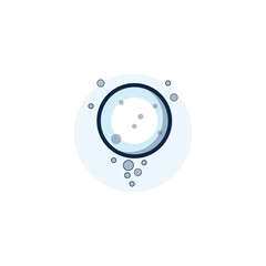 bubble logo icon vector template