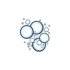 bubble logo icon vector template