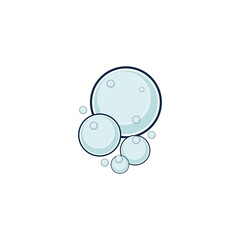 bubble logo icon vector template
