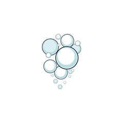bubble logo icon vector template