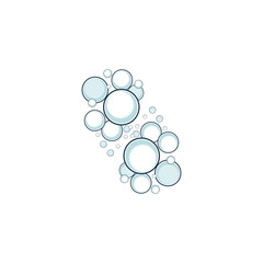 bubble logo icon vector template