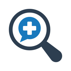 Fototapeta premium Health search icon