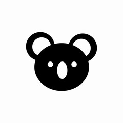 animal koala icon sign vector