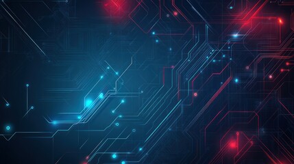 Obraz premium Abstract Circuitry, Digital Art
