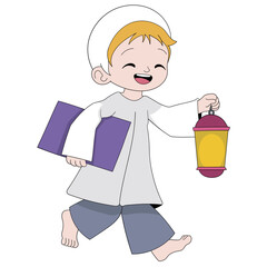 muslim boy walking to place of worship [Converted]