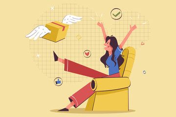 package arrived illustration.