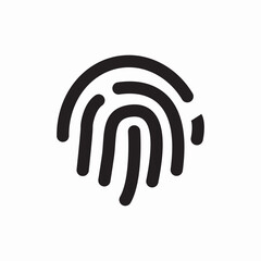 finger print icon sign vector