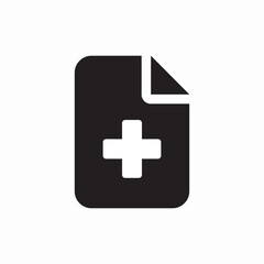medical document file icon sign vector