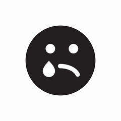 sad emotion feeling icon sign vector
