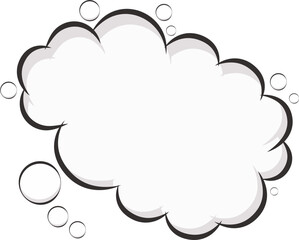 Empty Comic Speech Bubbles
