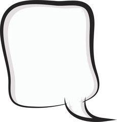 Empty Comic Speech Bubbles
