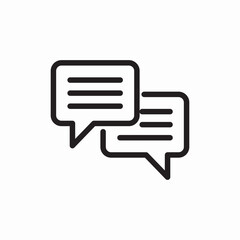 chat bubble message icon sign vector