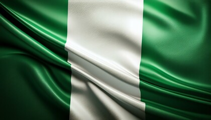 Obraz premium Nigeria national flag waving emblem