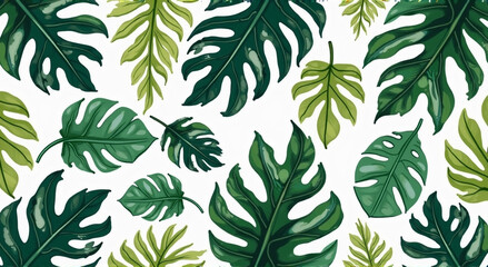 seamless pattern with leaves