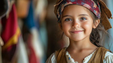 Columbus Day Family Activities, promoting family-friendly events and crafts, with copy space, Columbus Day