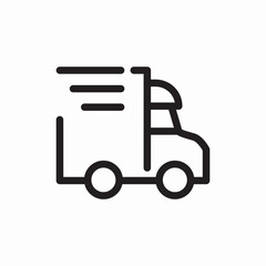 delivery truck icon sign vector