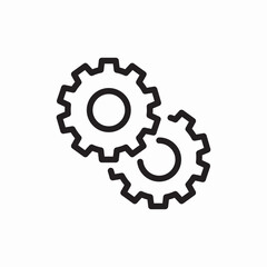 setting generic control panel icon sign vector