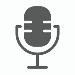 microphone icon, mic vector, mike illustration