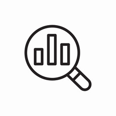 statistic research icon sign vector