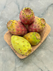 ripe prickly pears (fichi d’india)ready to be picked
