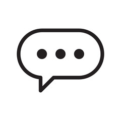 Chat icon. Talk speech bubble icon. Dialogue balloon icon.
