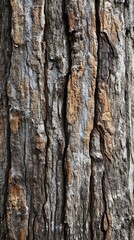 Fototapeta premium A close-up of an old wood with many visible lines and swirls, wavy resin sheets