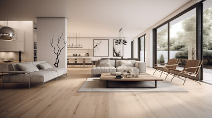 Sleek Simplicity: A Harmonious Space for Work and Life