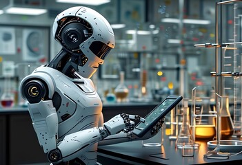 Fototapeta premium robot teaching