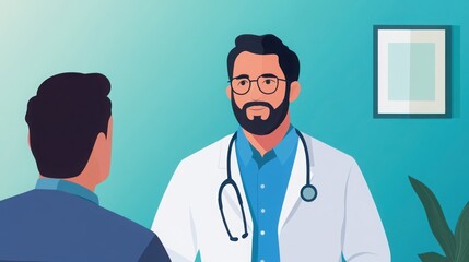 Fototapeta premium Doctor Consulting with Patient After Injury