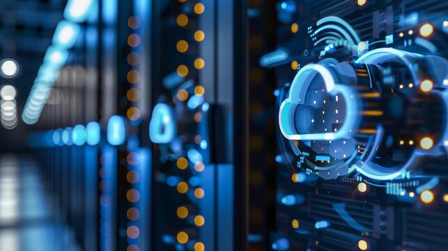 Cost efficiency in cloud computing, showcasing pay-per-use pricing models and resource optimization