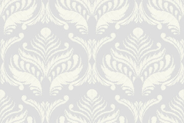 Damask seamless pattern. Foliage motif pattern